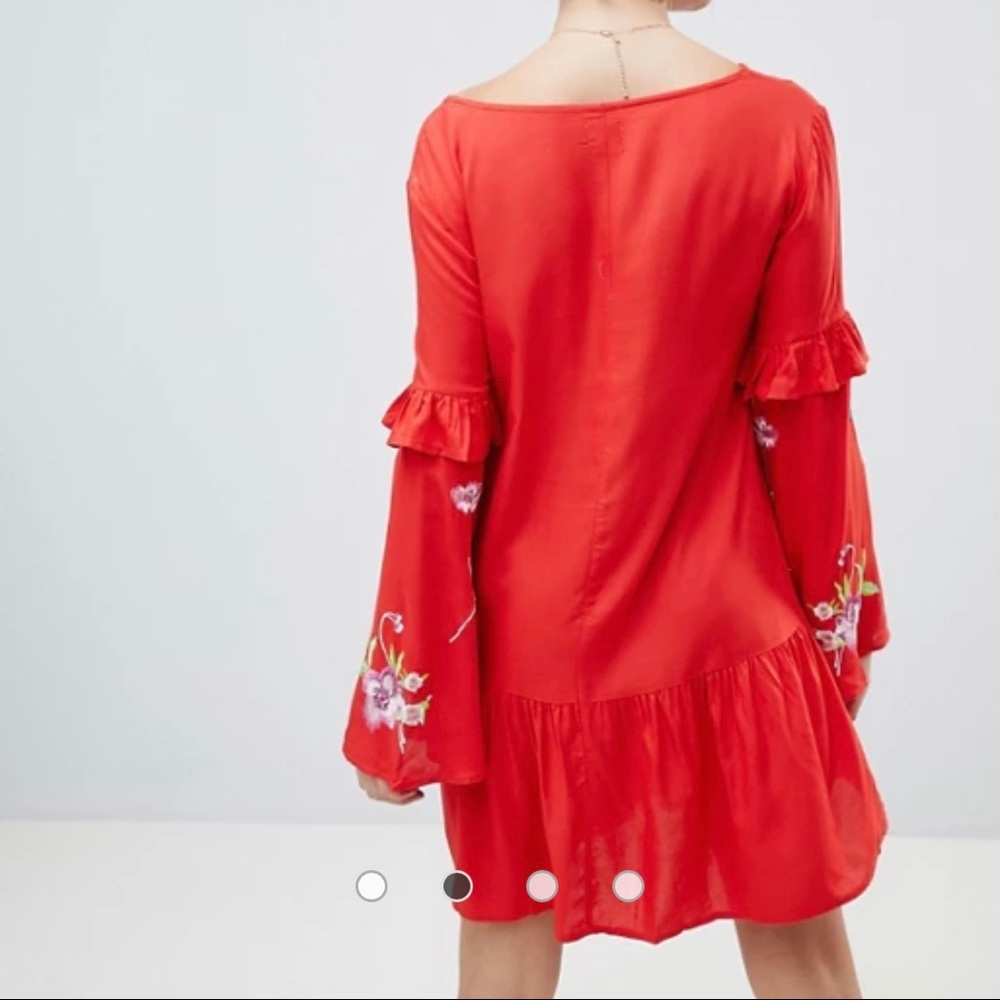 Asos Ultimate Mini Embroidered (Red) - Picture 2 of 5